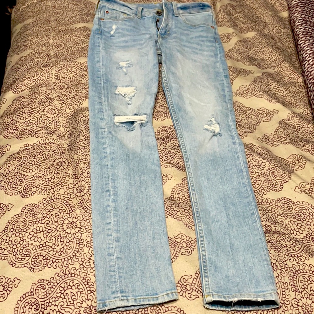 Boys Skinny Fit Ripped Jeans